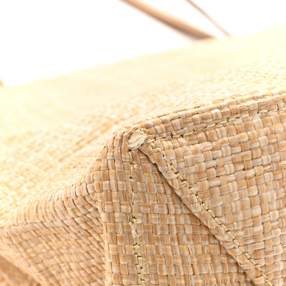 Prada Raffia Logo Tote Naturale 10 of 10