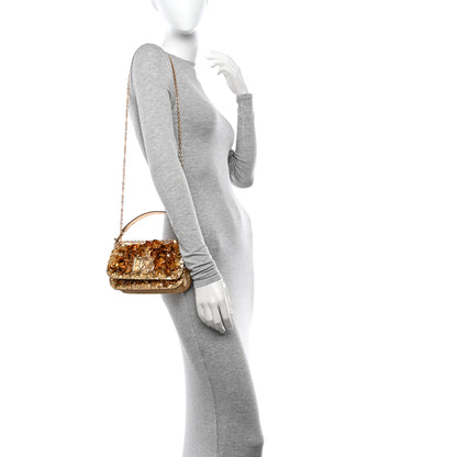 Dolce & Gabbana Sequin DG Shoulder Bag Oro 2 of 9