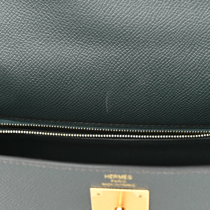 Hermes Epsom Kelly Sellier 28 Bleu Orage 13 of 16
