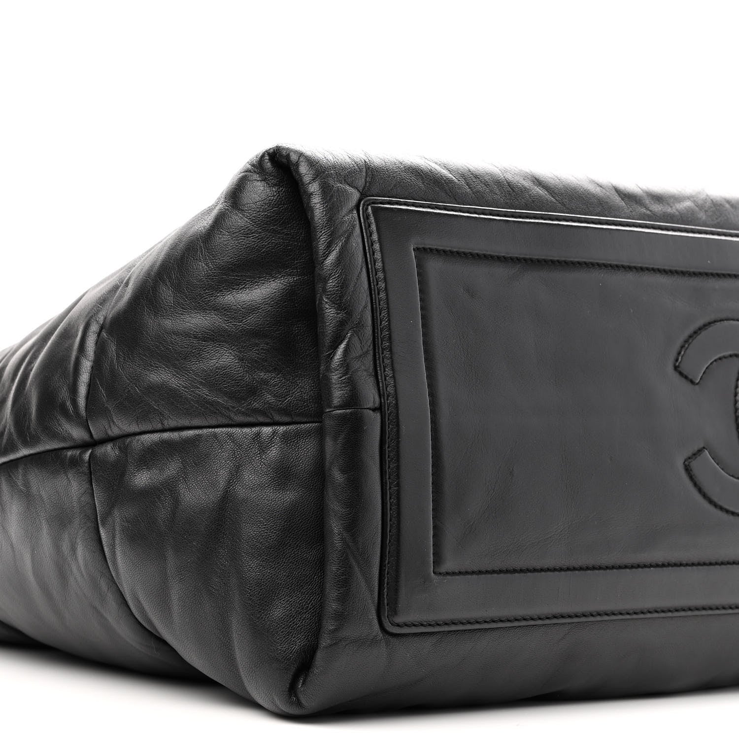 Chanel Lambskin Quilted Medium Coco Cocoon Reversible Tote Black 9 of 11