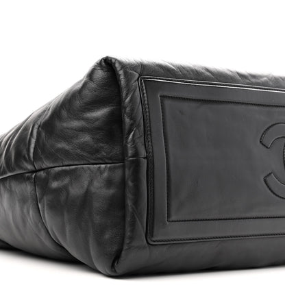 Chanel Lambskin Quilted Medium Coco Cocoon Reversible Tote Black 9 of 11