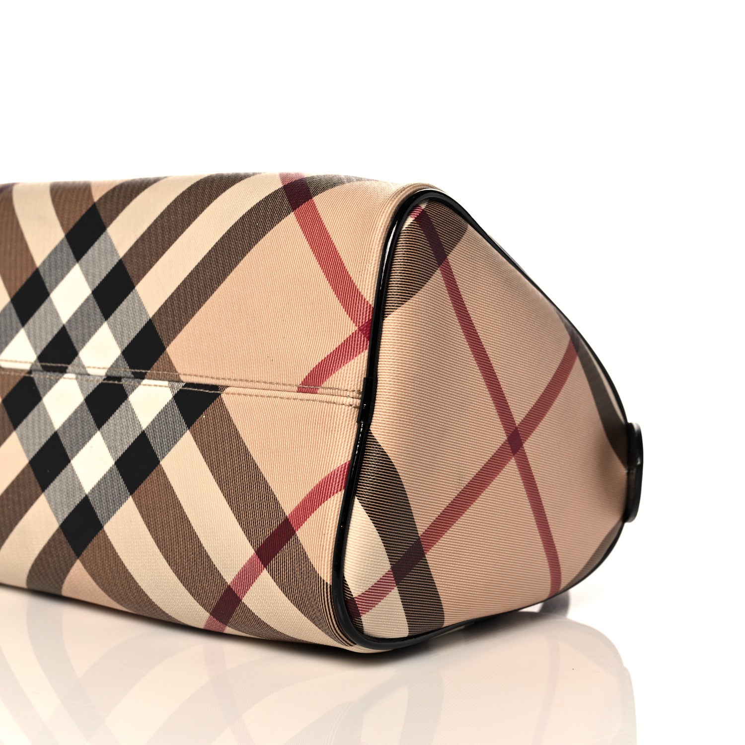 Burberry Nova Check Small Chester Bowling Bag Black 9 of 14