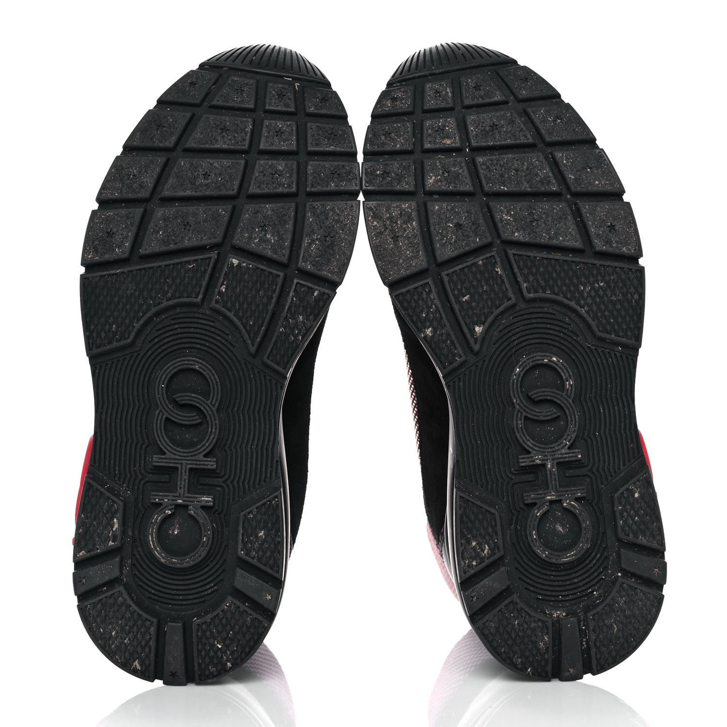 Calfskin Technical Mesh Suede Crosta Boot 36.5 Red Black