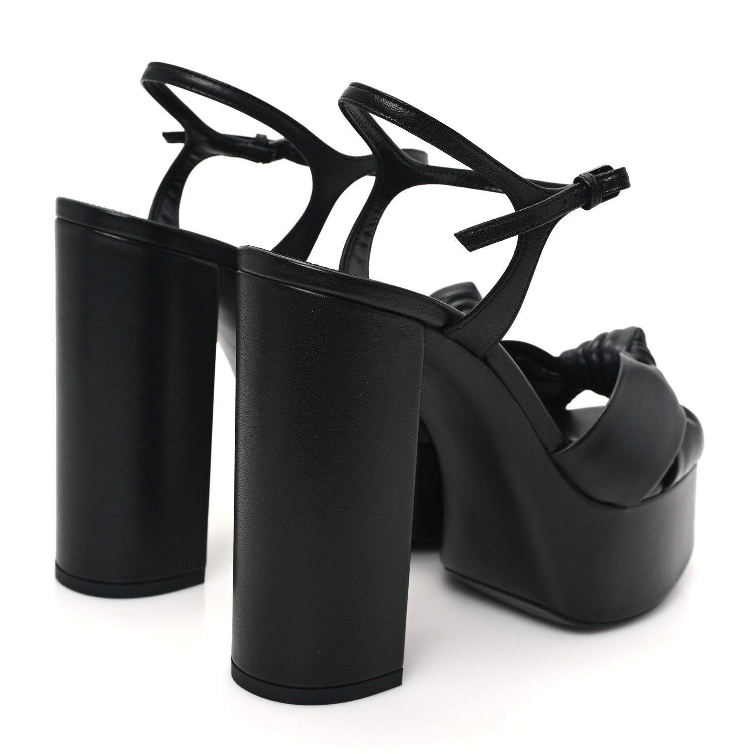 Saint Laurent Vendome Bianca 85 Platform Sandals 37 Black 5 of 10