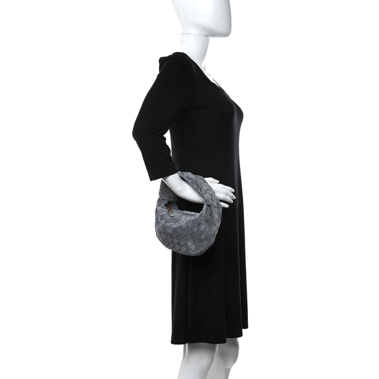Bottega Veneta Suede Intrecciato Mini Jodie Thunder 2 of 12