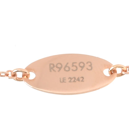 Louis Vuitton Crystal Precious Nanogram Name Tag Necklace Rose Gold Silver 6 of 6