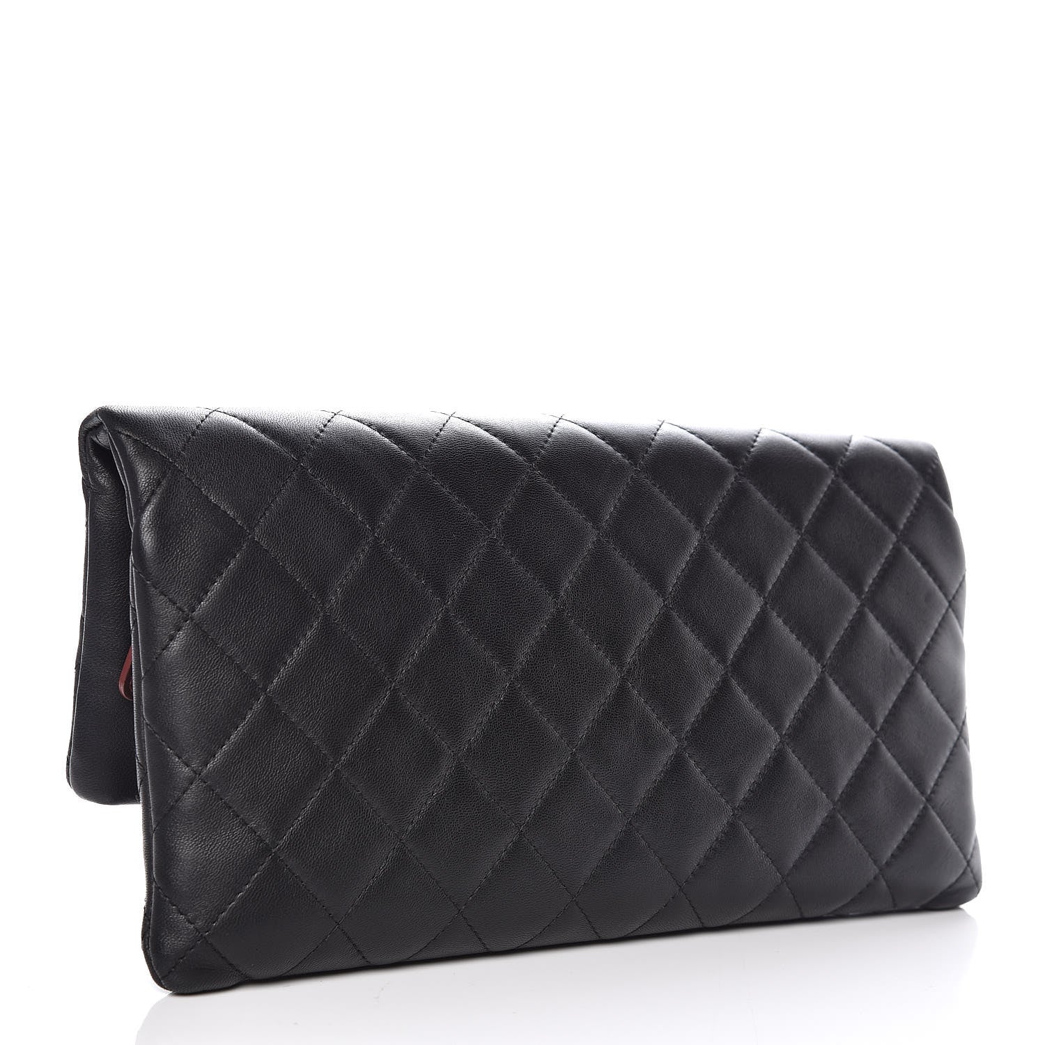 Chanel Lambskin Quilted CC Beauty Clutch Black 3 of 8