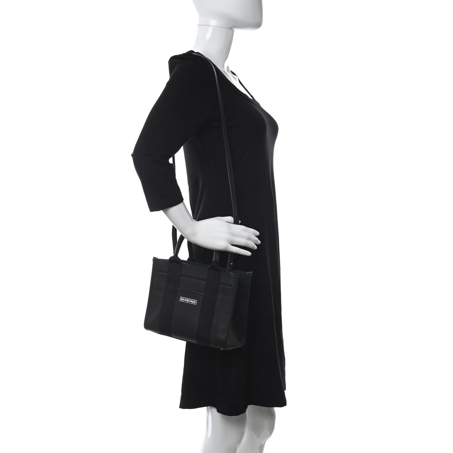 Calfskin XS Hardware Tote Black