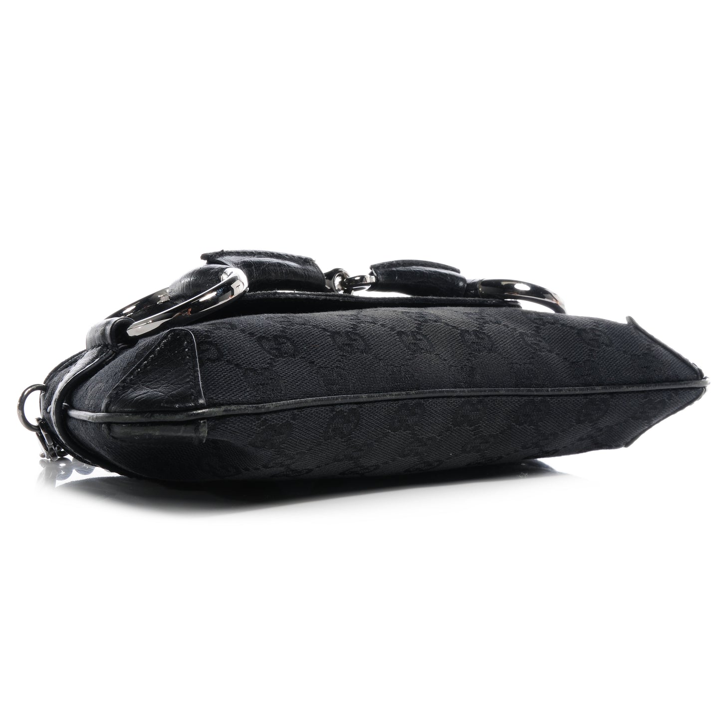 Monogram Horsebit Clutch Black