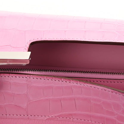 Hermes Matte Alligator Constance Long Wallet 5P Pink 2 of 9
