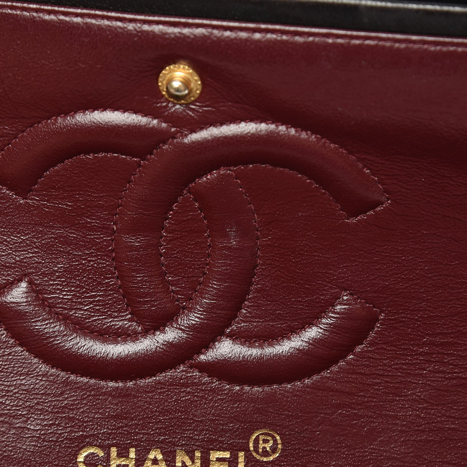 Chanel Lambskin Quilted Medium Double Flap Black 12 of 16