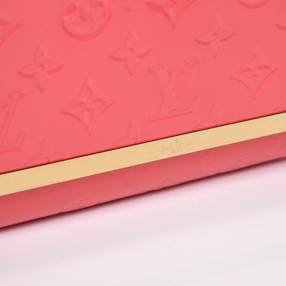 Louis Vuitton Vernis Ana Clutch Rose Litchi 11 of 12