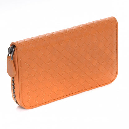 Bottega Veneta Nappa Intrecciato Zip Around Wallet Sunrise 3 of 9