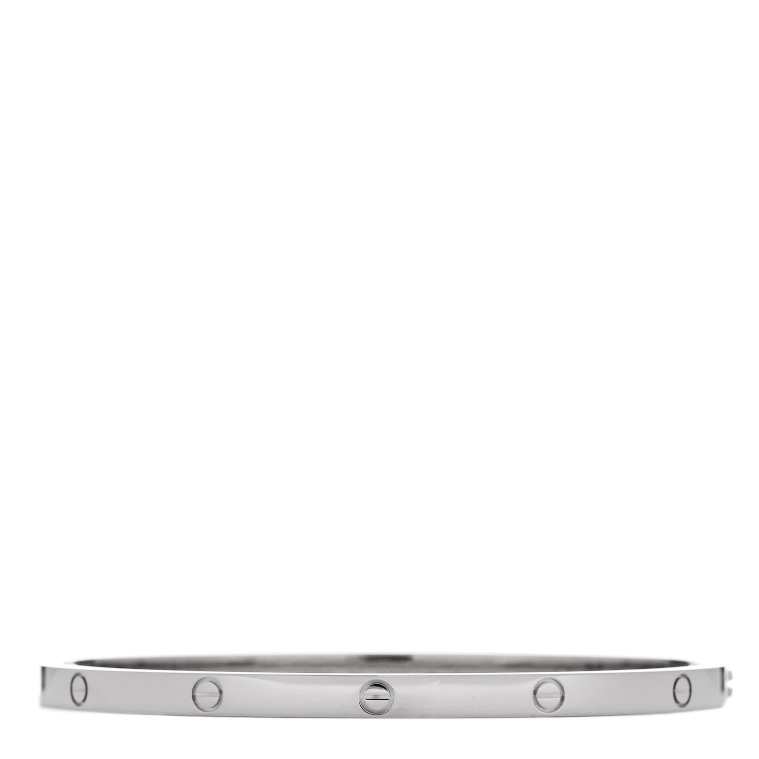 Cartier 18K White Gold Small LOVE Bracelet 17 1 of 3