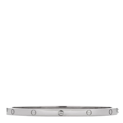 Cartier 18K White Gold Small LOVE Bracelet 17 1 of 3