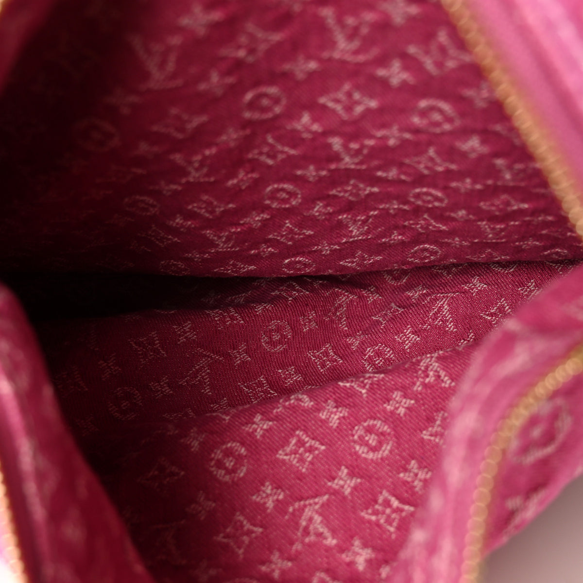 Monogram Denim Baggy NM Fuchsia