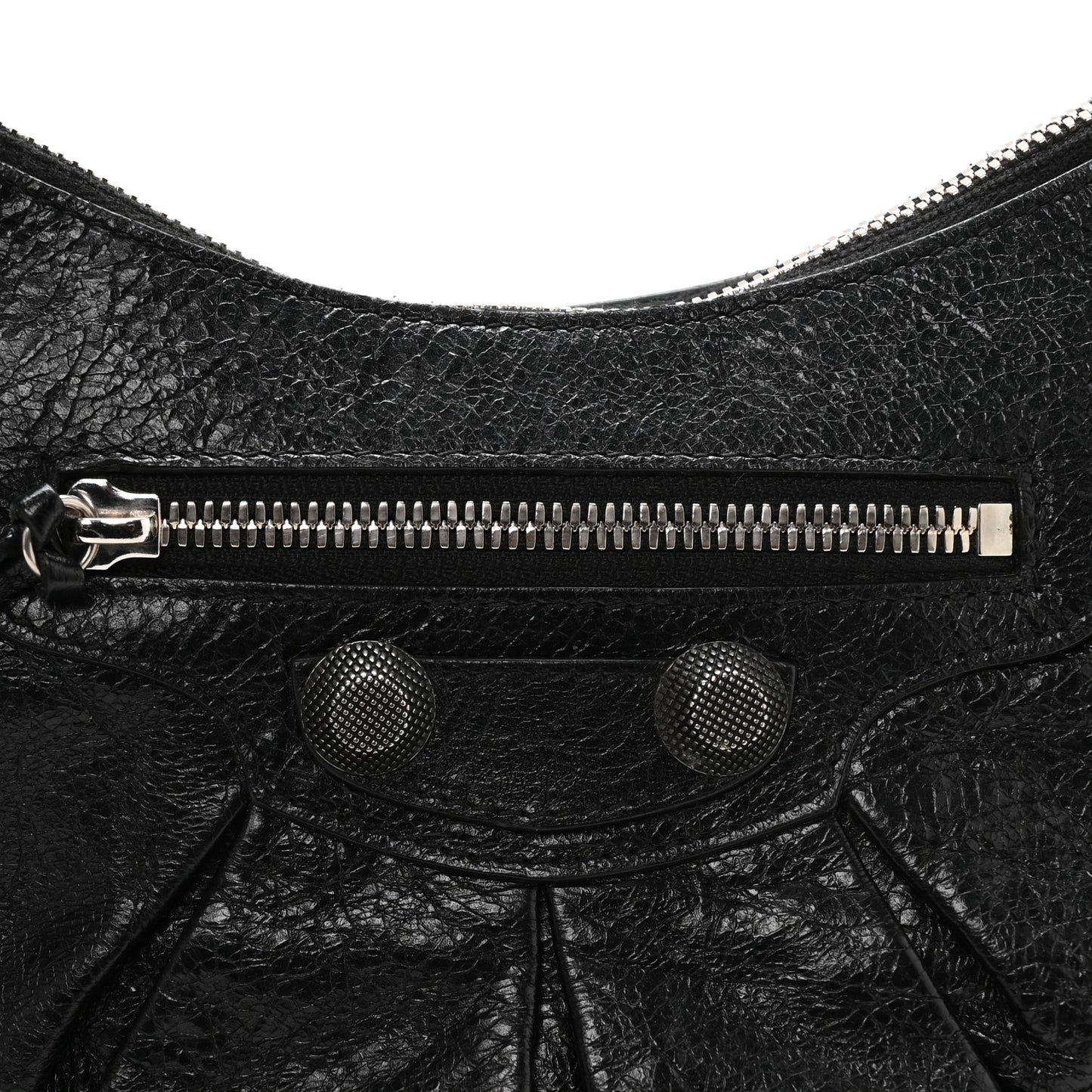 Agneau Arena Small Le Cagole Shoulder Bag Black
