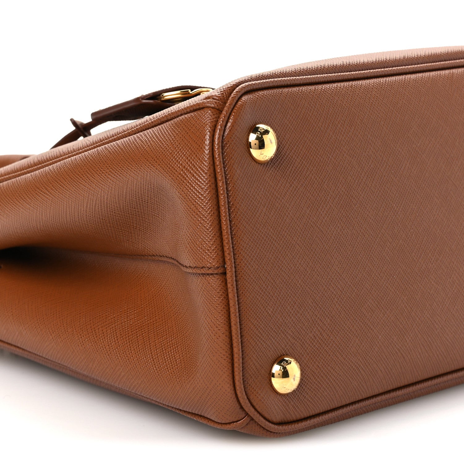 Prada Saffiano Small Galleria Double Zip Tote Caramel 11 of 12