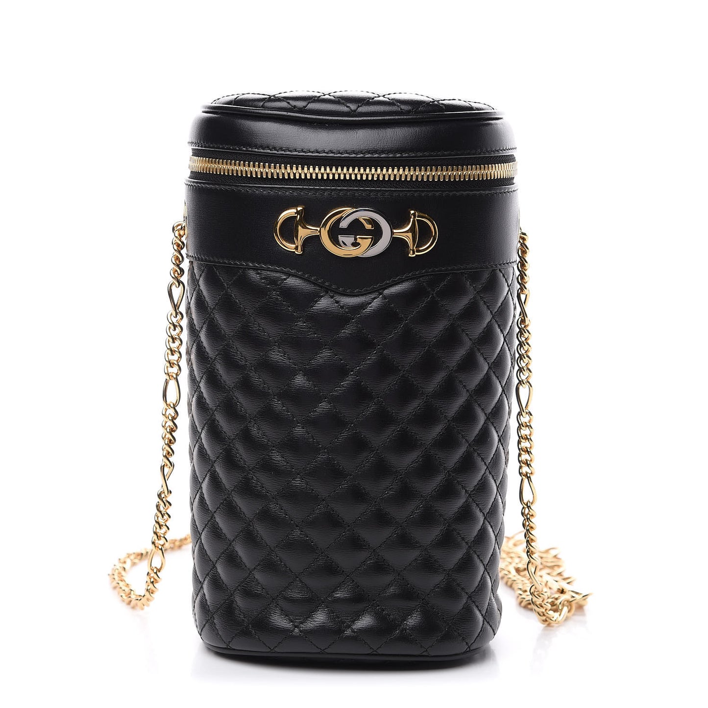 Calfskin Trapuntata Zumi Belt Bag Black