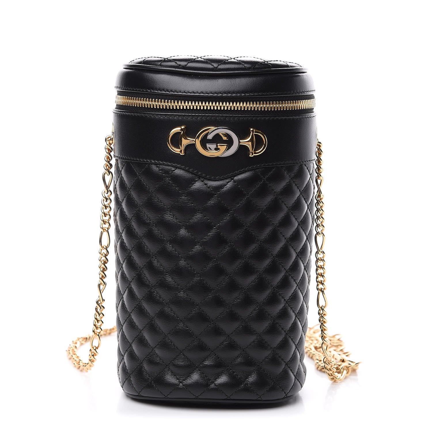 Gucci Calfskin Trapuntata Zumi Belt Bag Black 1 of 8