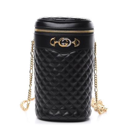 Gucci Calfskin Trapuntata Zumi Belt Bag Black 1 of 8