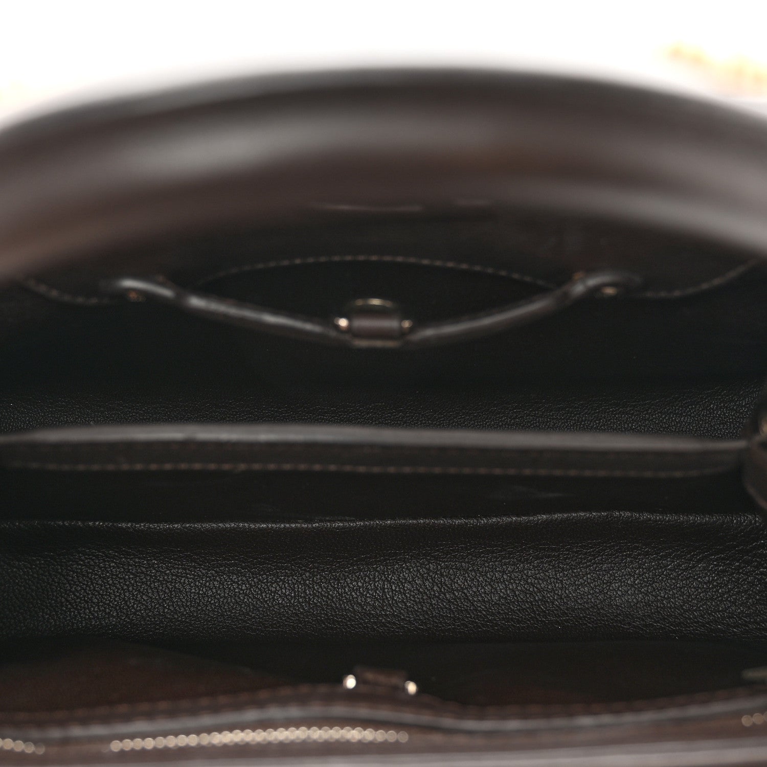 Louis Vuitton Mink Fur Capucines MM Dark Brown 6 of 9