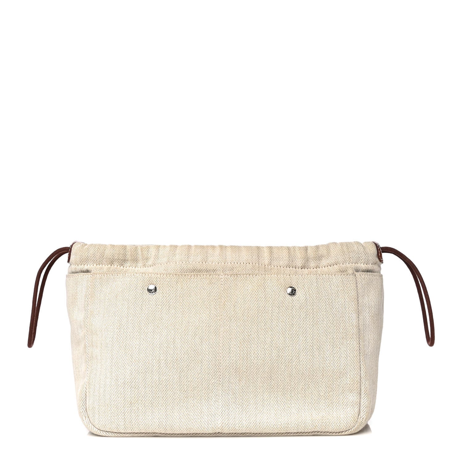 Hermes Canvas Barenia Fourbi 25 MM Pouch Naturel Fauve 1 of 14
