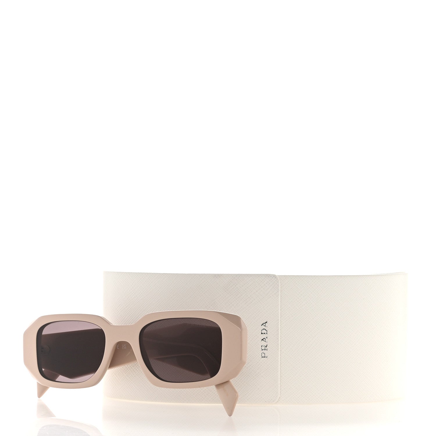 Prada Acetate Symbole Sunglasses SPR 17W Plum Beige 7 of 7