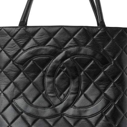 Chanel Lambskin Quilted Medallion Tote Black 8 of 12