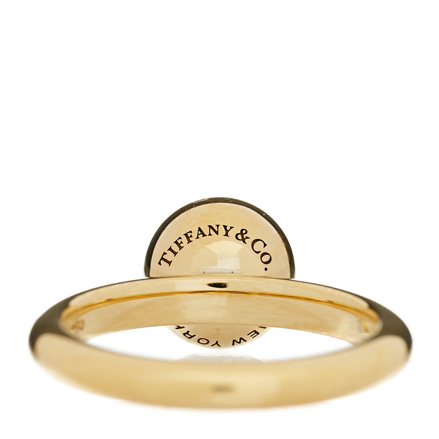 Tiffany 18K Yellow Gold 8mm HardWear Ball Ring 47 4 5 of 8