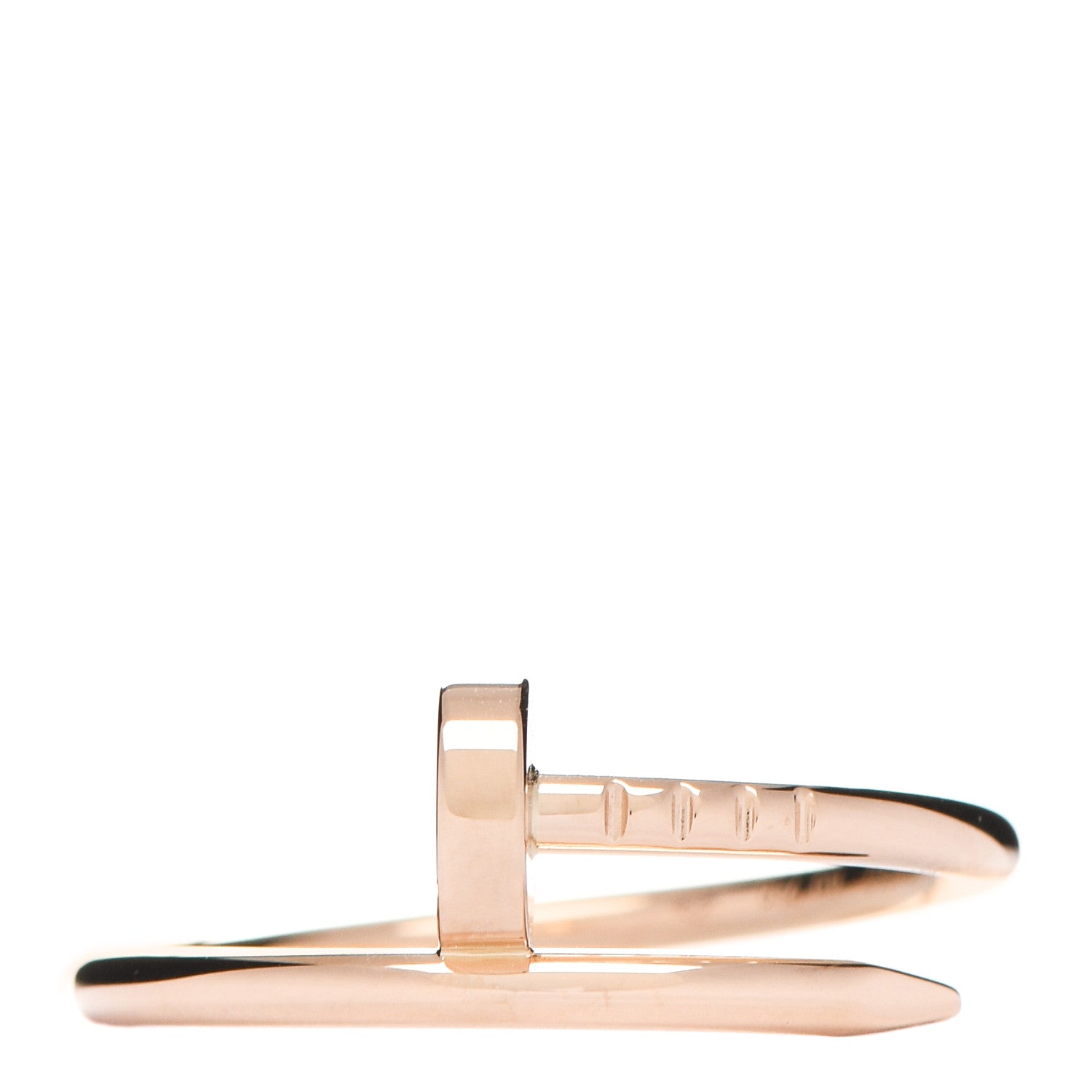 Cartier 18K Pink Gold Small Juste Un Clou Ring 53 6.25 1 of 6