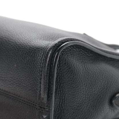 Alexander McQueen Pebbled Calfskin Mini Skull Padlock Zip Around Tote Black 11 of 12