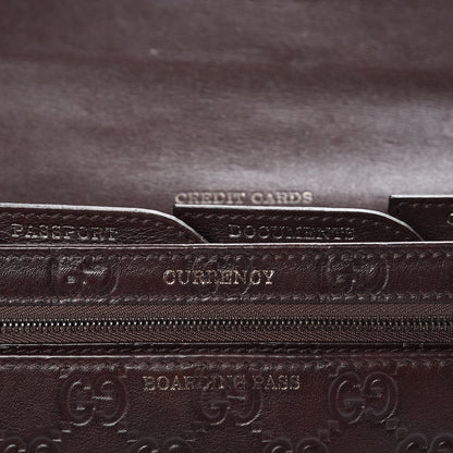 Gucci Guccissima Travel Document Case Brown 10 of 14