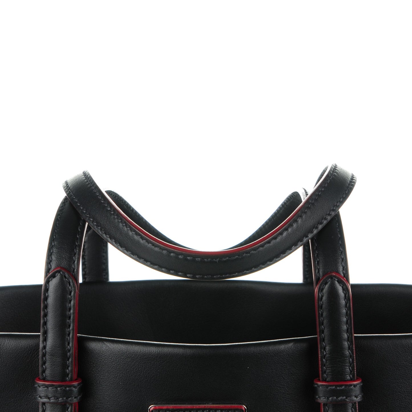 City Calf Sport Tote Black Rosso