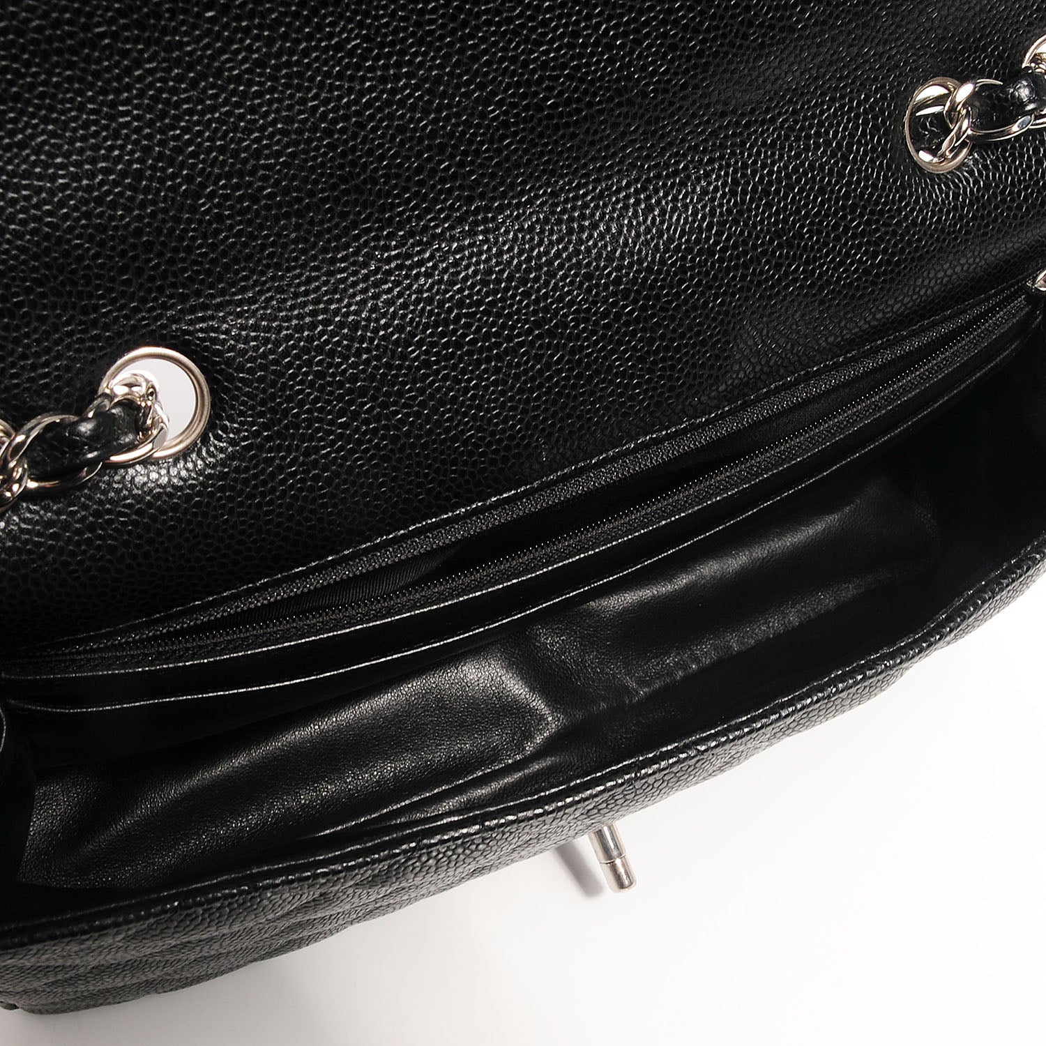Chanel Caviar Jumbo Single Flap Black 5 of 8