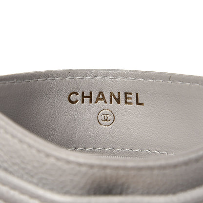 Chanel Caviar Quilted Boy Card Holder Grey 6 of 9