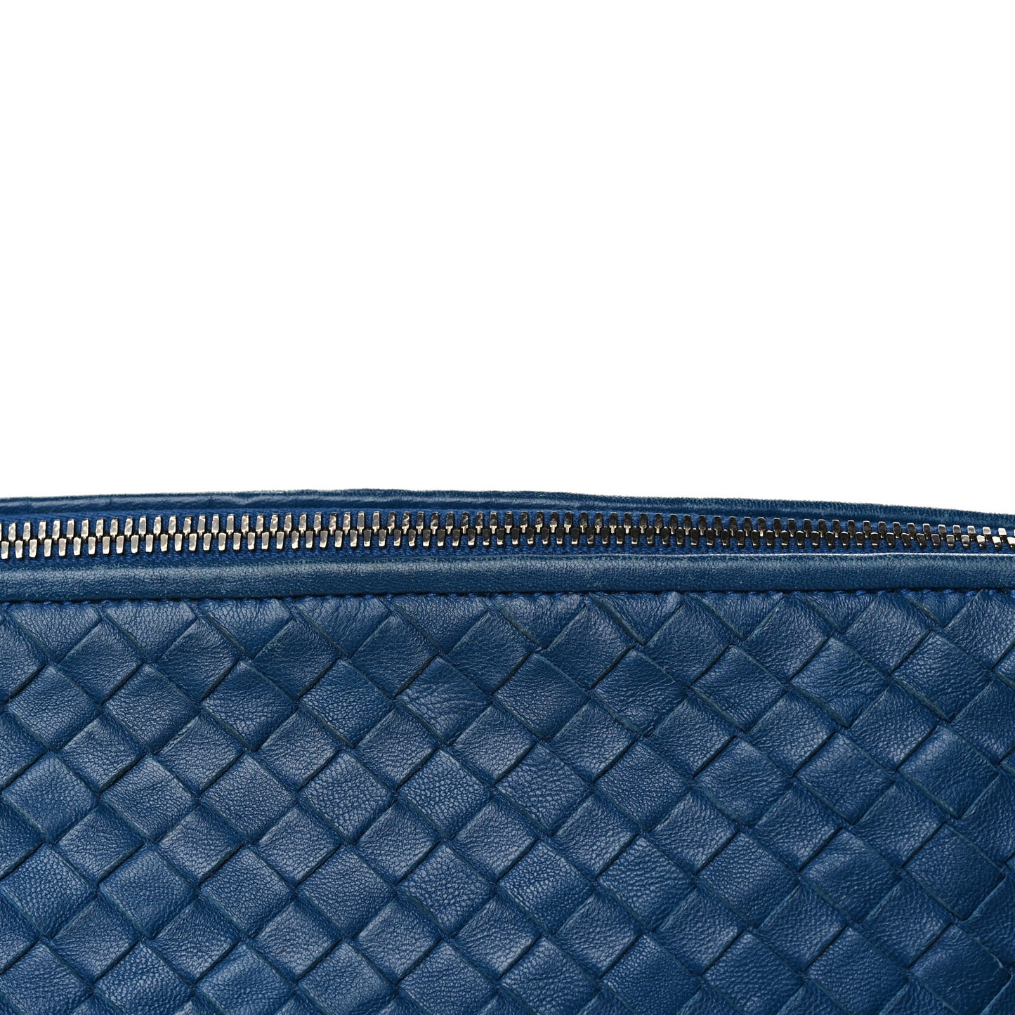 Nappa Intrecciato Pillow Crossbody Messenger Blue