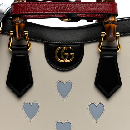 Gucci Calfskin Lovelight Small Diana Tote Bag Mystic White Paradise Cloude Multicolor 7 of 9
