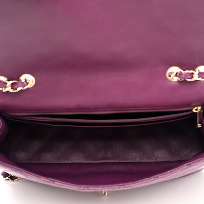 Chanel Lambskin Quilted Jumbo Single Flap Purple 5 of 9