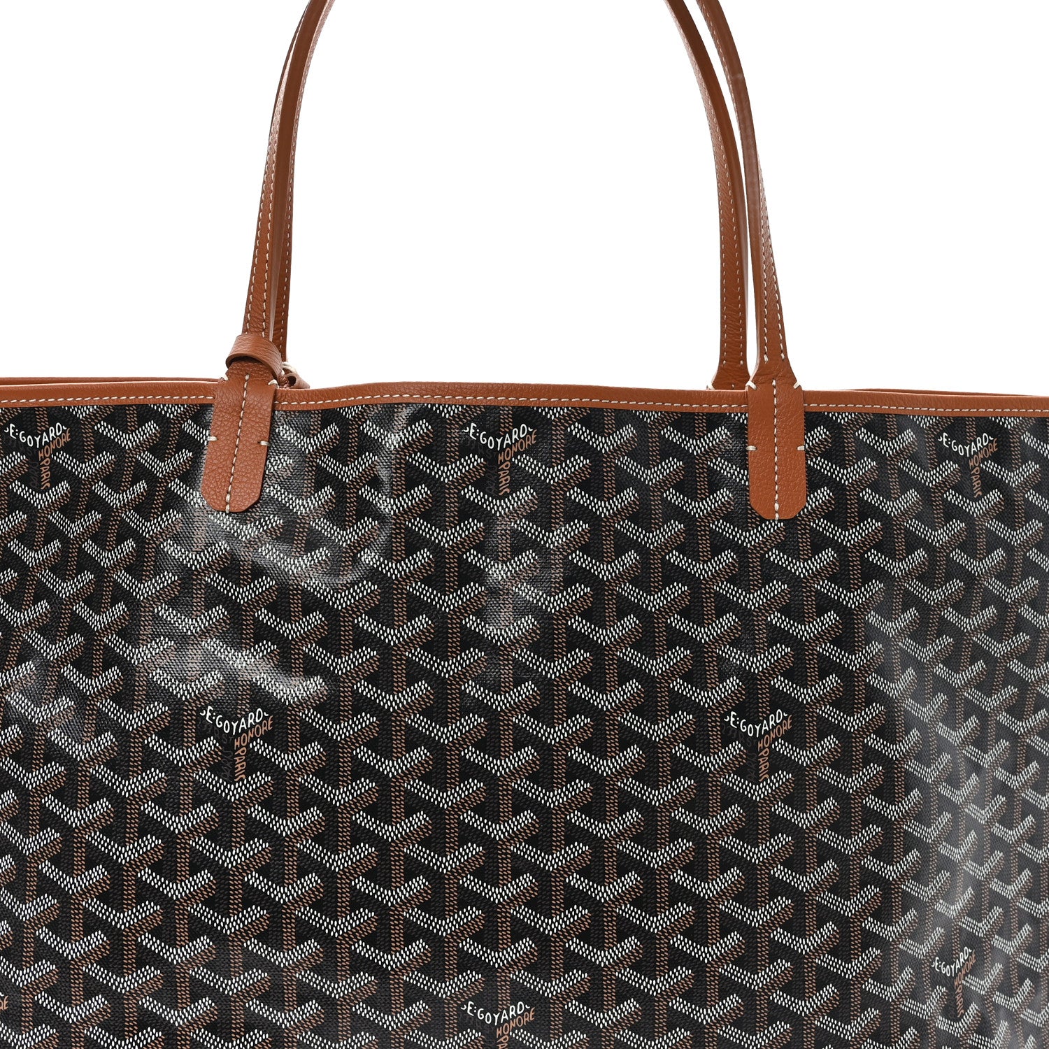 Goyard Goyardine Saint Louis GM Black Gold 9 of 11