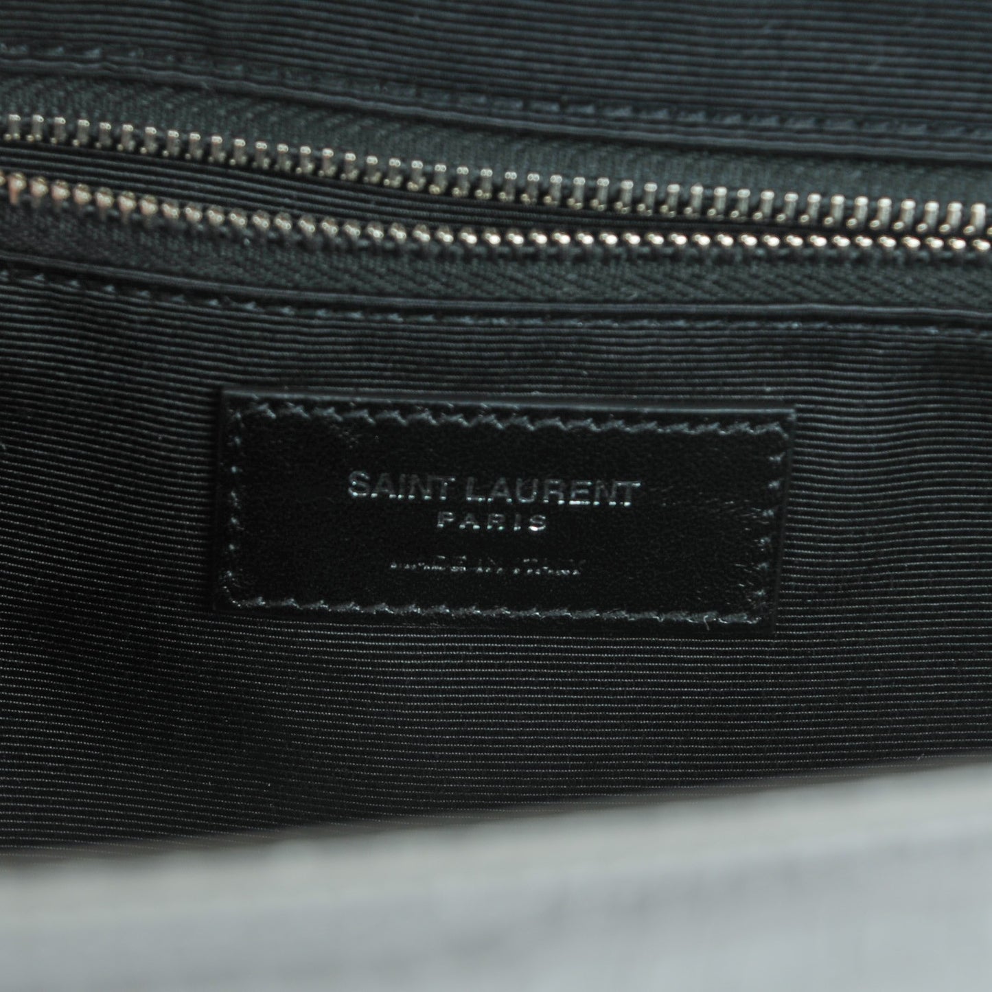 Calfskin Crocodile Embossed Monogram Large Satchel Fog