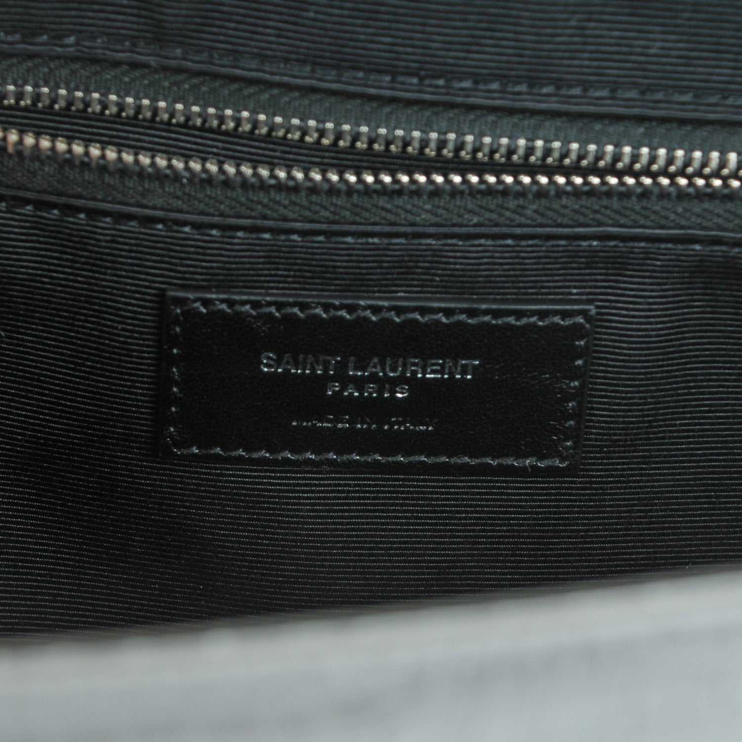 Saint Laurent Calfskin Crocodile Embossed Monogram Large Satchel Fog 6 of 7