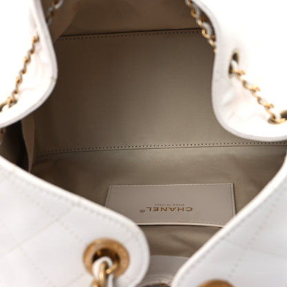 Chanel Caviar Quilted Small Chanel 25 Handbag White 5 of 12