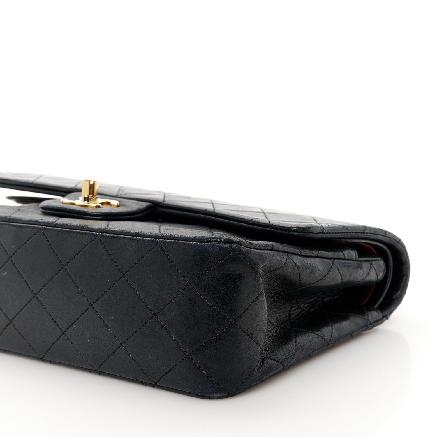 Chanel Lambskin Quilted Small Double Flap Black 12 of 14