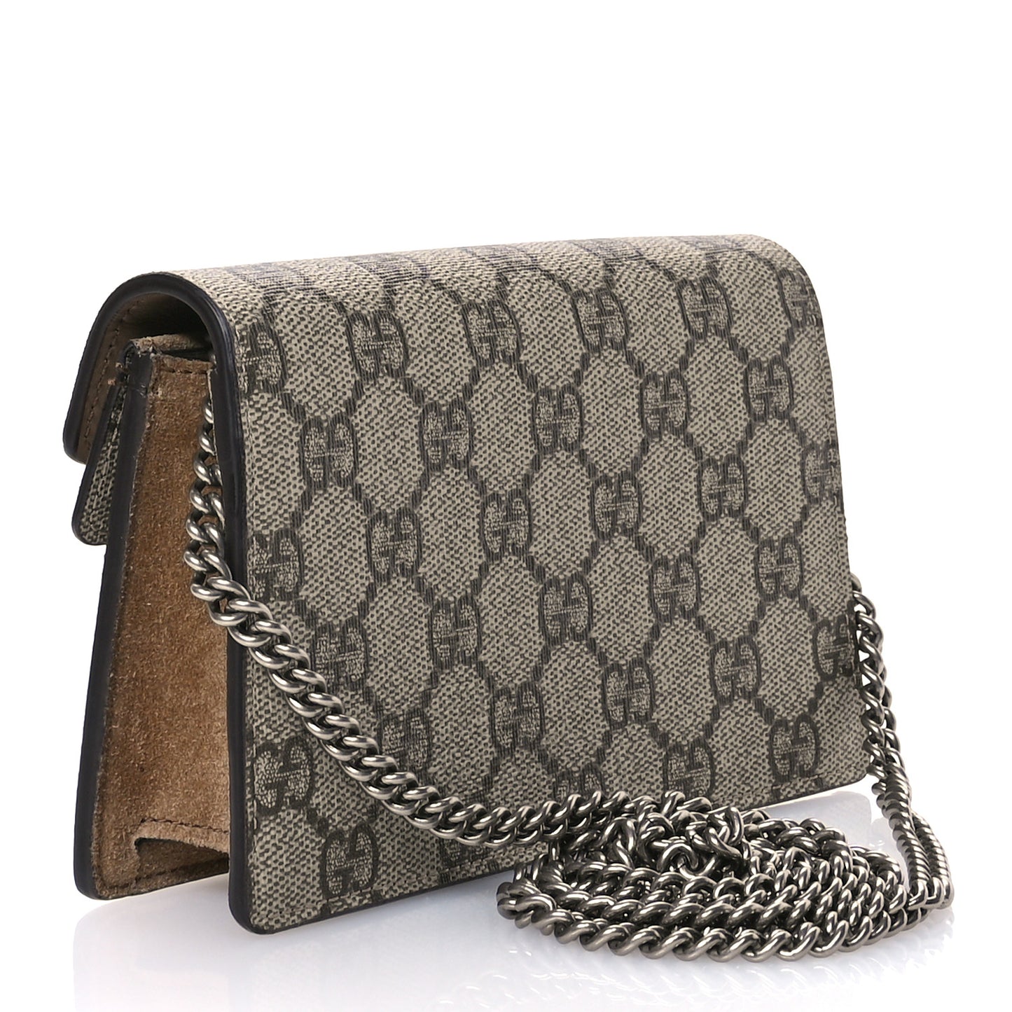 GG Supreme Monogram Super Mini Dionysus Shoulder Bag Taupe