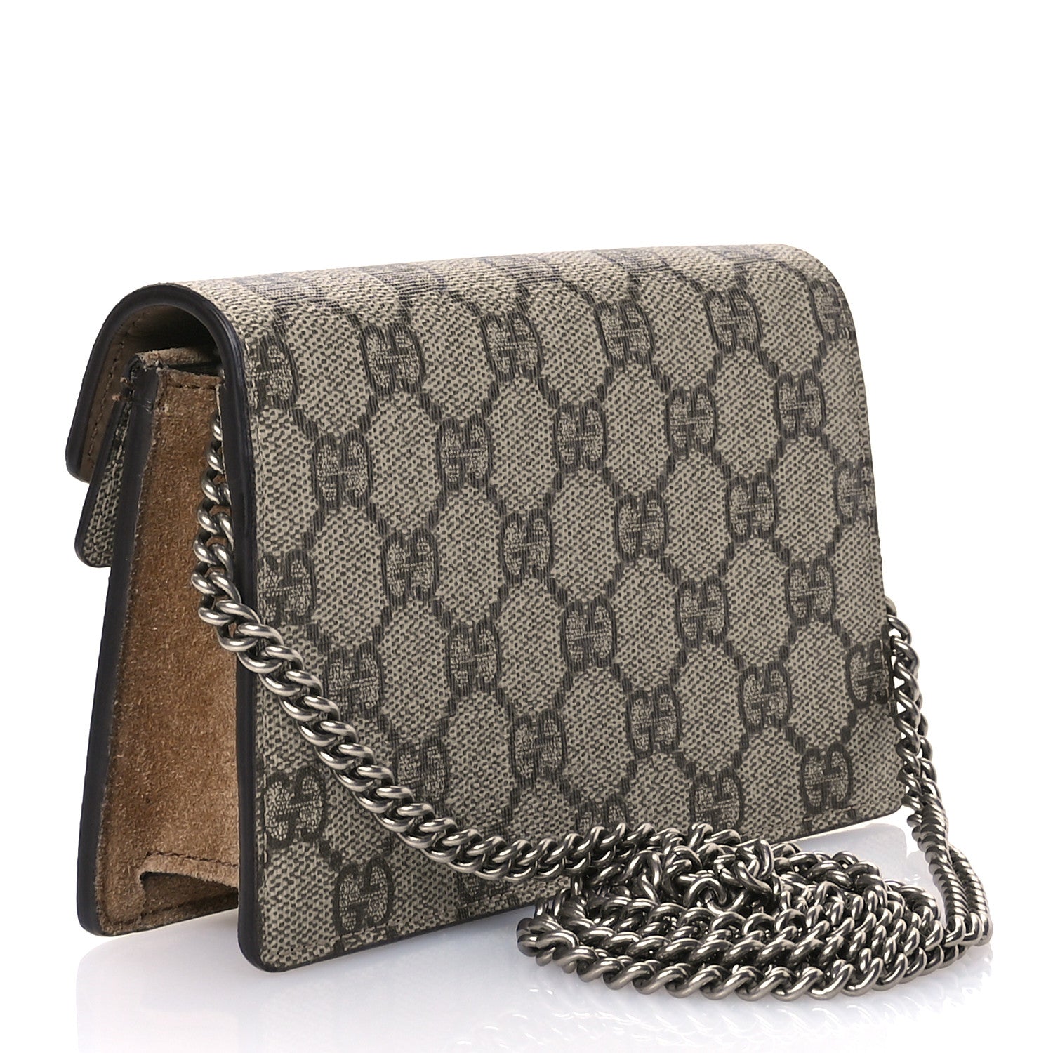 Gucci GG Supreme Monogram Super Mini Dionysus Shoulder Bag Taupe 3 of 11