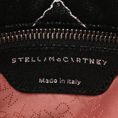 Stella McCartney Metallic Shaggy Deer Quilted Small Falabella Tote Black 5 of 9