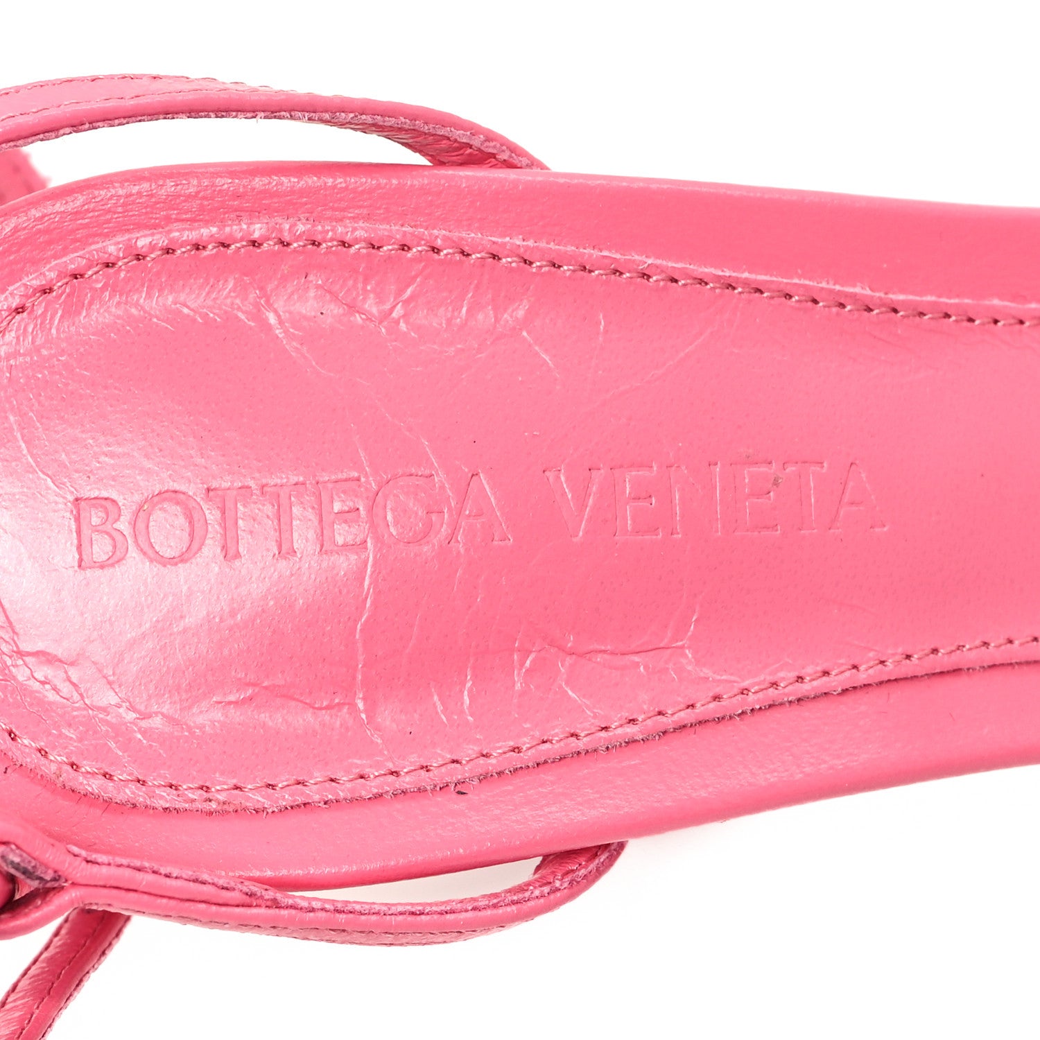 Bottega Veneta Crush Calfskin The Line 90mm Sandals 35.5 Milkshake 8 of 8