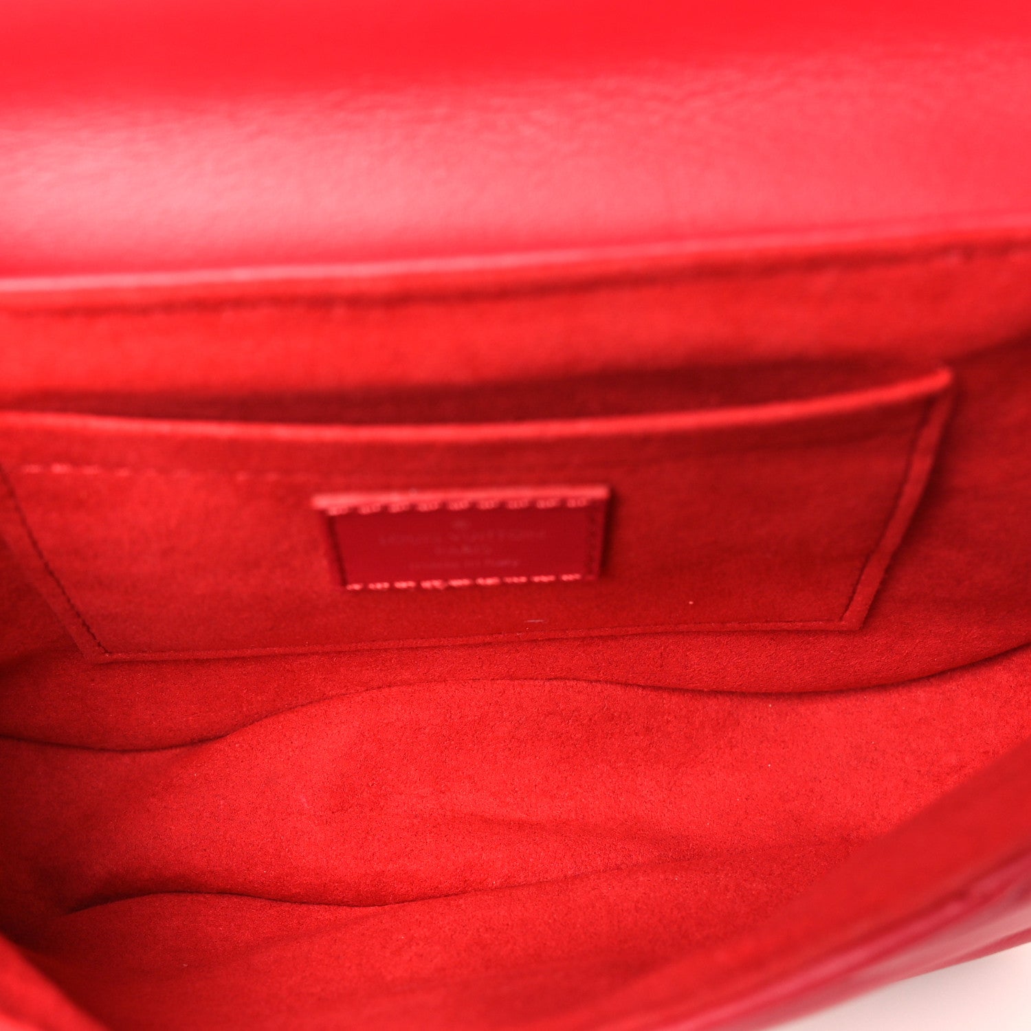 Louis Vuitton Calfskin New Wave Chain PM Scarlet 5 of 9
