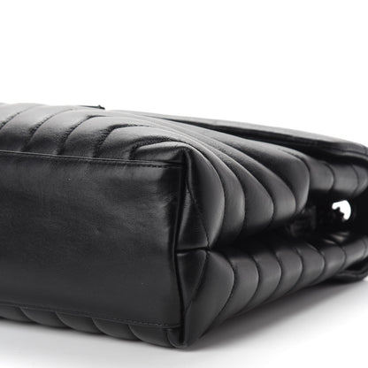 Saint Laurent Calfskin Y Quilted Monogram Medium Loulou Chain Satchel Black 9 of 9